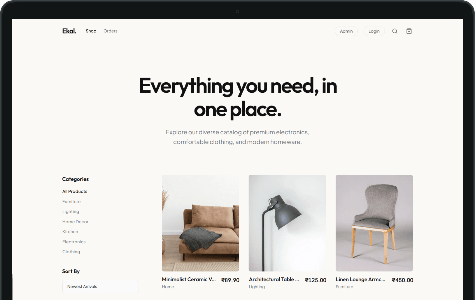 Ekal — E-Commerce Storefront
